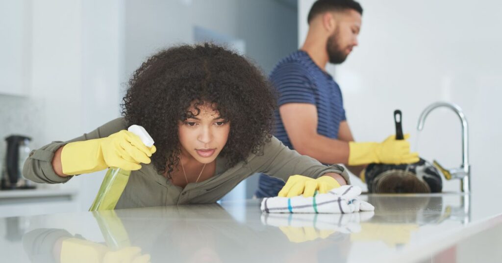 Kitchen counter cleaning tips